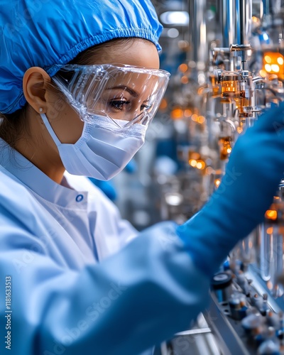 Scientist working in a laboratory environment photo