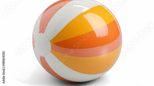 Beach Ball Bounces Playfull...