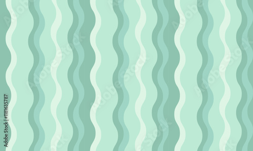 Serene mint green wavy stripes background. Perfect for websites, social media, presentations, and print projects seeking a calming and stylish aesthetic.