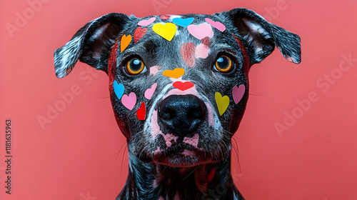 Dog Shows Love with Colorfu...