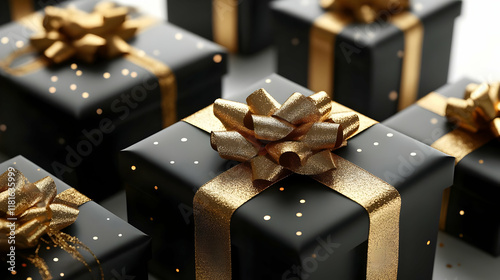 Elegant Gift Boxes Wrapped ...