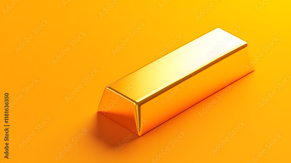 gold bars on yellow background gold bars on yellow background