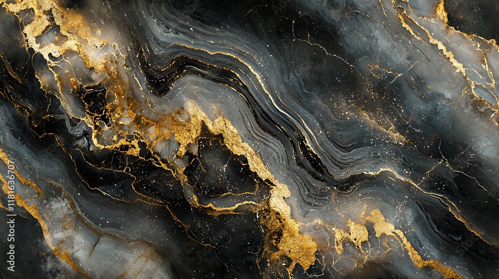 Abstract black and gold marble texture design. Abstract black and gold marble texture design.