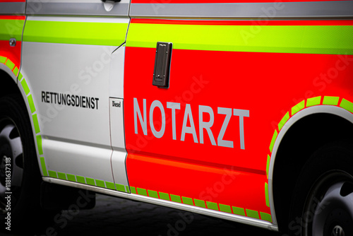 Notarzteinsatzfahrzeug (NEF) des Rettungsdienstes photo