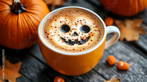 Spooky Coffee Art Meets Aut...