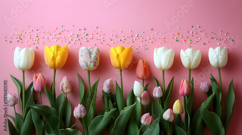 Colorful Tulips Bloom Beaut...