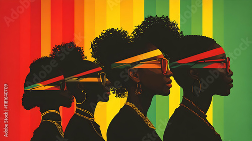 Silhouettes Embrace Colorfu...