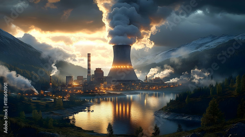 Industrial Plant Emits Smok...
