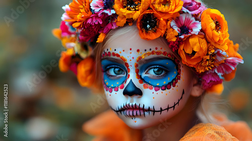 Sugar Skull Makeup with Vib...