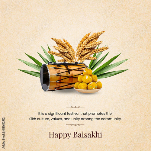 Happy Baisakhi festival of Punjab photo