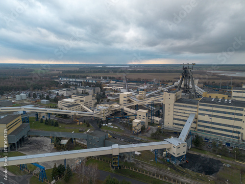 Kopalnia węgla kamiennego Bogdanka w województwie Lubelskim, Polska.