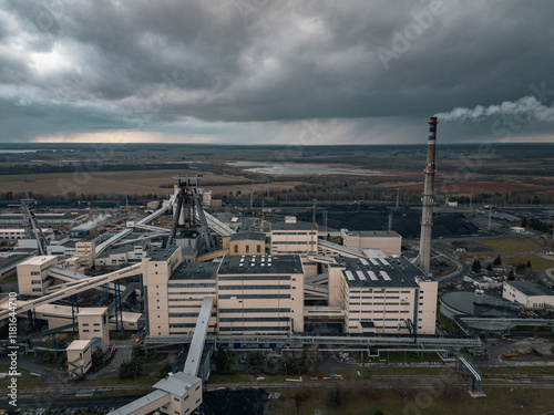 Kopalnia węgla kamiennego Bogdanka w województwie Lubelskim, Polska. photo