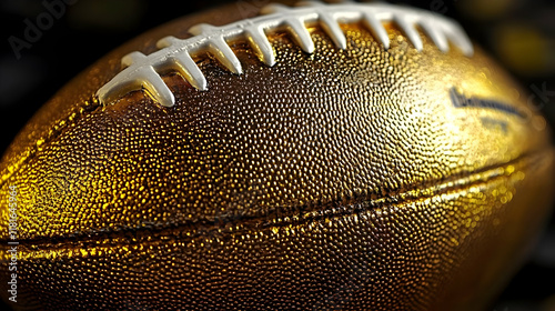 Golden Football Close-Up: T...