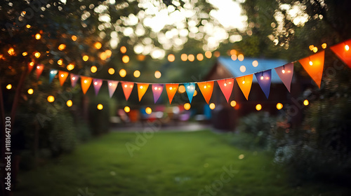 Backyard Lights and Bunting...