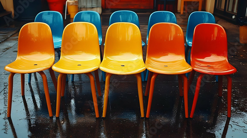 Colorful Chairs Reflect on ...
