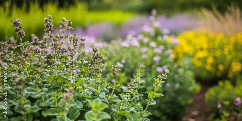 Oregano field flourishing in a vibrant garden showcases the lush growth of oregano as it adds beauty and aroma to the landscape, highlighting the charm of an oregano filled environment. Oregano field flourishing in a vibrant garden showcases the lush growth of oregano as it adds beauty and aroma to the landscape, highlighting the charm of an oregano filled environment.