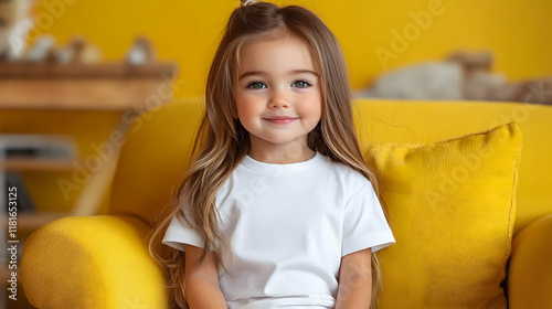 Cute Girl Smiles Brightly: ...