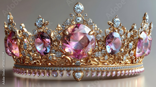 Gold Crown Shines with Pink...