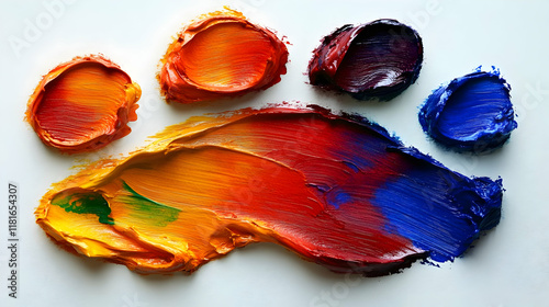 Oil Paint Creates Colorful ...