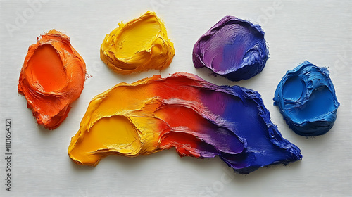 Colorful Impasto Paint Crea...