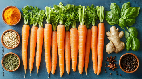 Carrots, Ginger, Spices, an...