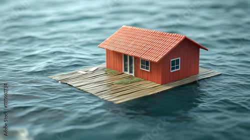 Red House Floats on Water, ...