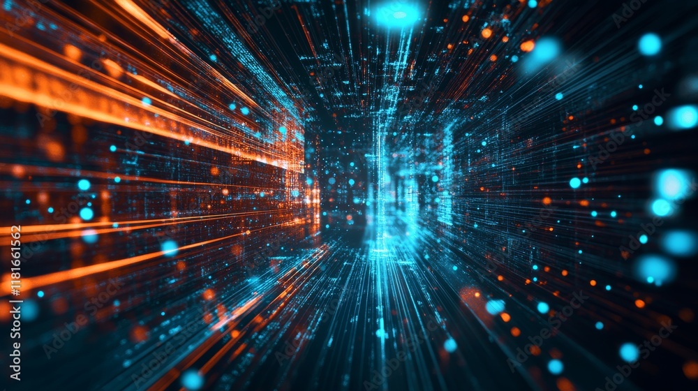 Fototapeta premium Professional business team discussing financial investment opportunities in a modern office with charts, graphs, and laptops on the table, symbolizing growth and strategic planning for the future