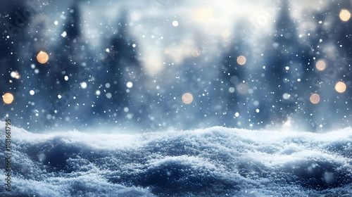Snow Falls Gently on a Wint...