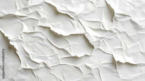 White Wrinkled Paper Create...