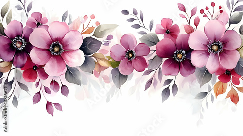 Pink Flowers Bloom Beautifu...