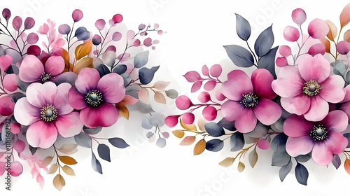 Pink Flowers Bloom Beautifu...