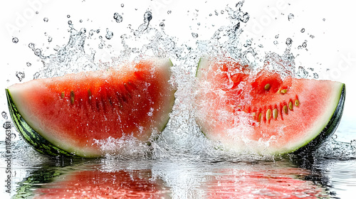 Watermelon Slices Splash in...