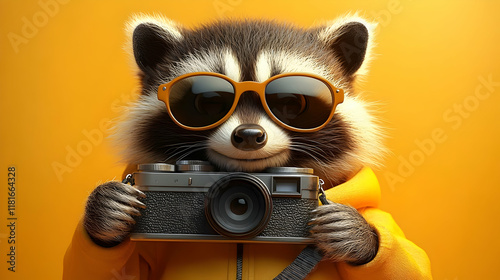 Raccoon Photographer Captur...
