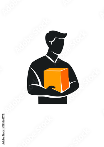  icon of a man with a box_1