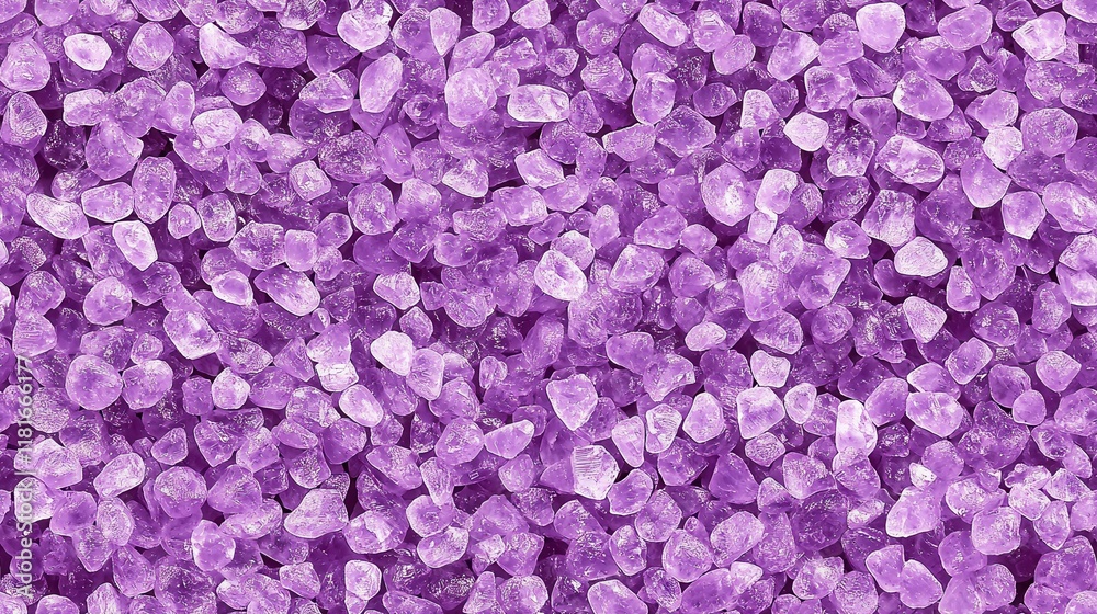Vibrant Purple Crystal Texture Background Sparkling Gemstones Close Up Detail Shot