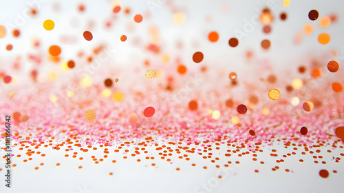 Pink and Orange Confetti Fa...