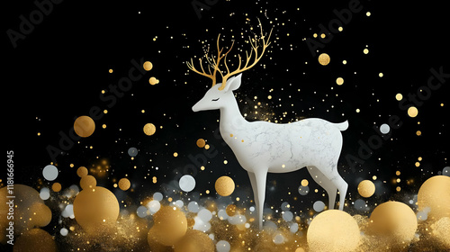 White Deer Walks Gracefully...