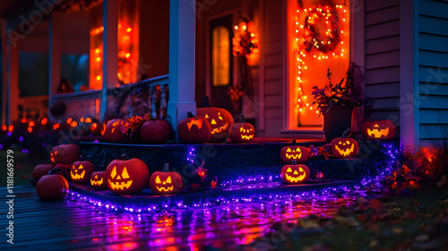 Spooky Porch Decorates with...