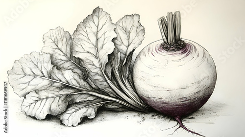 Beetroot Illustration Shows...