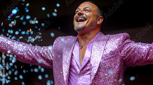 Man Laughs with Joy as Conf...