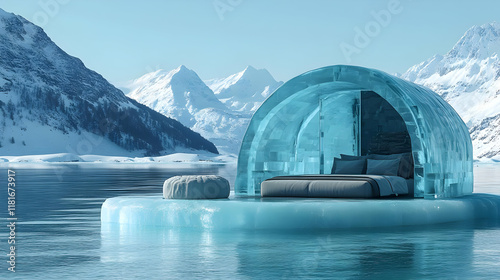 Ice Hotel Room Floats on Wa...