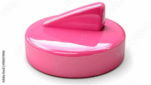 Pink Glossy Object Design 3...