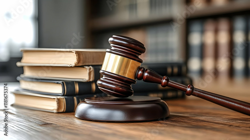 Judge's Gavel and Law Books...