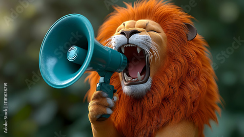 Lion Roars into Megaphone: ...