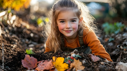 Child Explores Soil and Lea...