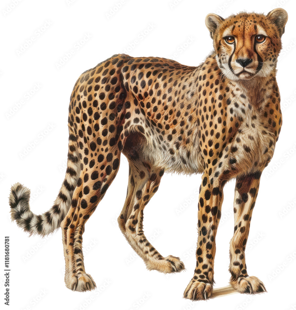 PNG A cheetah wildlife animal art. PNG A cheetah wildlife animal art.