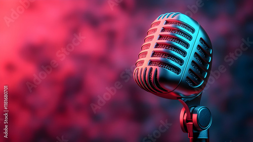 Microphone Captures Sound w...