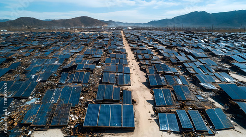Solar Panel Graveyard Shows...