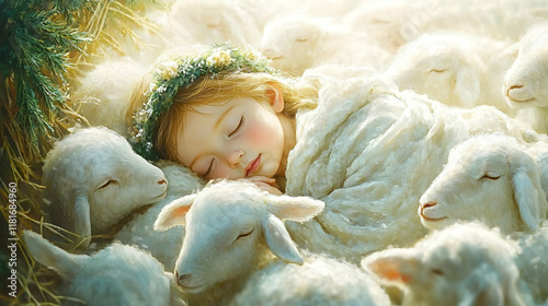 Child Sleeps Peacefully wit...