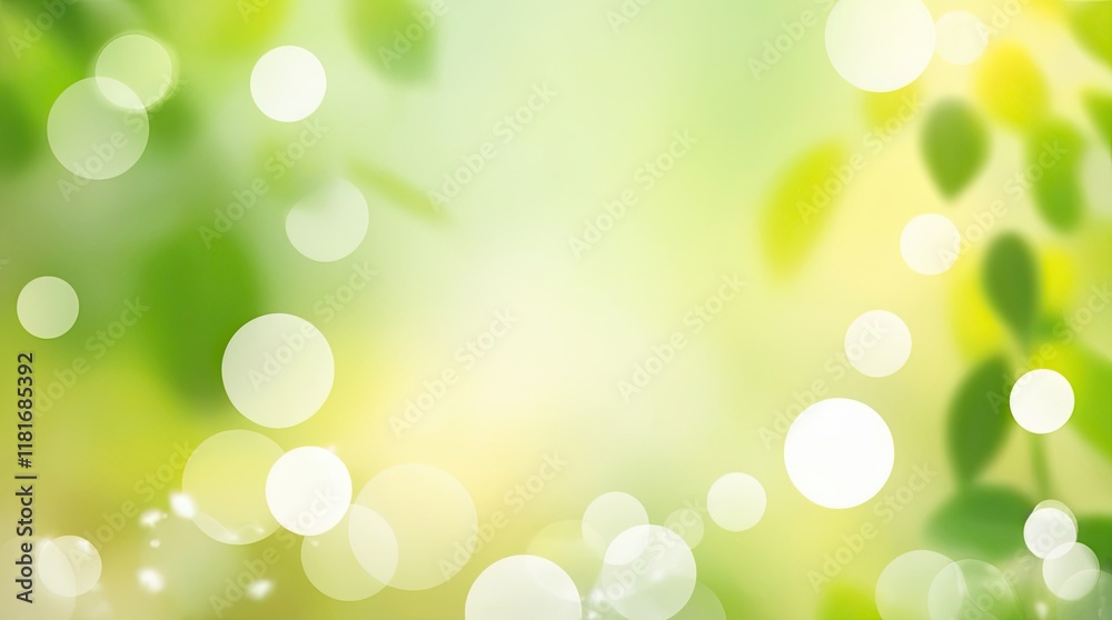 Soft-Focus Green Nature Background with Bokeh Soft-Focus Green Nature Background with Bokeh